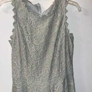 Altar'd State Lace Trim Dress in Soft Blue